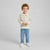 Sinsay Boy's Beige & Gray Striped Long-Sleeve Polo Blouse