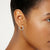 And Now This Women's Gold Plate High Polished Hinged Crystal Pave Hoop Earring