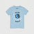 A light blue short-sleeve kids' t-shirt with a graphic on the front featuring the Transformers logo and the text 'WE ARE FEARLESS' in black, displayed on a light gray background.