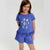 Sinsay Girl's Blue Sea Graphic Fringe Hem T-Shirt