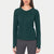Mondetta Women's Teal Mixed Media V-Neck Blouse