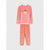 Sinsay Girl's Pink Deer Graphic Print Two Piece Pajama Set