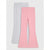 Two pairs of children's flared leggings, one in light heather gray and one in soft pink, displayed flat against a light gray background.