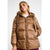 Sinsay Women's Bronze Horizontal Quilted Puffer Jacket