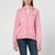 Tommy Jeans Women's Pink Medium Weight Zip Up Hooded Jacket