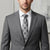 Steve Harvey Men's Multi Gray & Black Plaid Jacquard Pattern Neckties