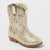 Cat & Jack Toddler Gold Dallas Glitter Western Boots