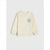 Sinsay Baby Boy's Cream Chest & Back Printed Sweatshirt