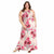 R&M Richards Women's Multicolor Petite Cream Rose Floral High Halter Neck Long Dress