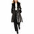 Via Spiga Women's Dark Brown Pleather Trench Coat