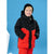 Sinsay Boy's Black & Red Colorblock Hooded Puffer Jacket