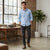 Club Room Men's Blue Regular Fit Traveler Shirt