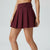 Sinsay Women's Burgundy Pleated Mini Skirt