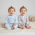 Sinsay Baby Girl's White/Light Blue V-Neck Cotton 2 Pack Overalls