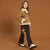 Sinsay Girl's Charcoal Disney Characters Printed Flared Leg Pants