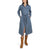 Wrangler Woman's Blue Belted Denim Midi Dress