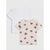 Two toddler girls' short-sleeve ruffle-sleeve t-shirts, one solid white and the other light pink with a brown heart pattern, displayed against a light gray background.