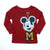Disney Baby Boy's Maroon Mickey Mouse Long Sleeve Blouse | Disney In Lebanon