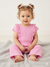 Sinsay Baby Girl's Pink Ruffled Muslin Overall