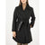 Frye Women's Black Belted Wool-Blend Coat