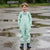Sinsay Boy's Mint Green Waterproof with Foot Straps Outdoor Overalls
