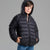Sinsay Boy's Black Quilted Puffer Hooded Jacket