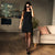 Sinsay Women Black Crystal-Embellished Neckline Sleeveless Little Dress