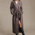 Sinsay Women's Brown Belted Herringbone Coat