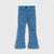 Sinsay Girl's Blue Heart Printed Flare Jeans