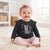 Sinsay Baby Girl's Black Cat Graphic Long-Sleeve Blouse