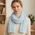 Style & Co Women's Baby Blue Cable Knit Scarf
