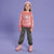 Sinsay Girl's Grey Velvet Cuffed Hem & Elastic Waist Jogger