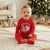 Sinsy Baby Boy's Red Peppa Pig Christmas Printed Blouse