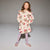 Sinsay Girl's Beige Bow & Pusheen Cat All-Over Printed Dress