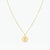 SD Women's Gold-Tone Sparkling Initial "T" Necklace