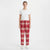 State Of Day Women's Red Plaid Pattern Pajama Bottom