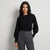 Sinsay Women's Black Voluminous Sleeves Sweater