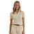 Lauren Ralph Lauren Women's Beige Cable-Knit Polo