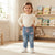 Sinsay Girl's Light Blue with Graphic Pink Bow Denim Jeans