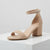 Sugar Women's Beige Suede Noelle 7 Heeled Sandals