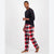 Club Room Men's Black And Red Fleece Long-Sleeve Blouse & Plaid Pajama Set