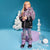 Sinsay Girl's Pink & Black Leopard Pattern Hooded Jacket
