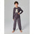 Sinsay Boy's Dark Grey Planet Printed Pajama Set