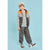 Sinsay Boy's Orange & Gray Color-Blocked Hooded Puffer Vest