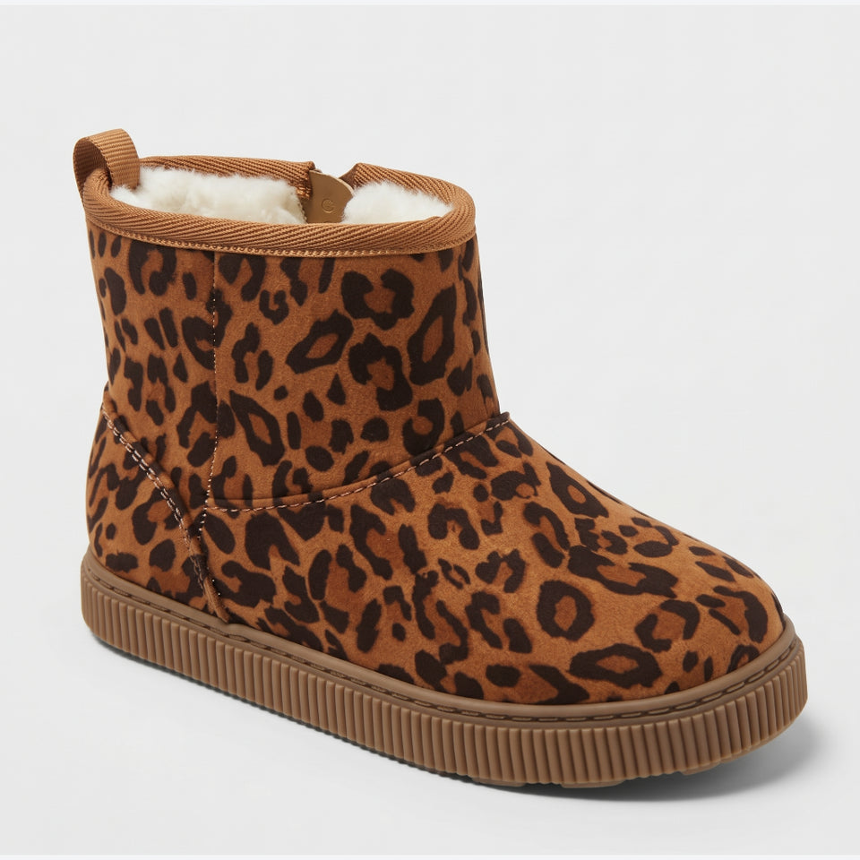 Cat & Jack Baby Girl's Brown Arlo With Side Zipper Boots