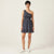 Planet Heart Women's Navy One-Shoulder Floral Smocked Mini Dress