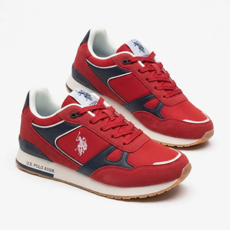U.S. Polo Assn. Men's Red & Blue Tabry Sneakers