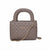 Bebe Women's Taupe Quilted Mini Handbag