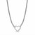 Pandora Women's Sterling Silver Heart Closure Snake Chain Necklace