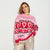 Sinsay Women's Pink Multi Christmas Graphic Sweater